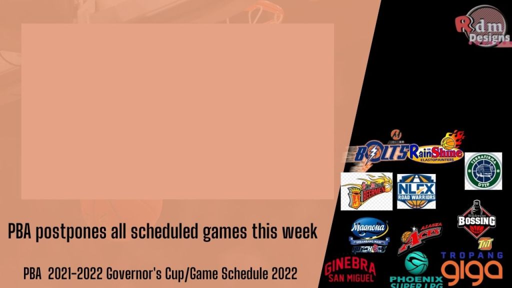 PBA postpones all scheduled games this week 
