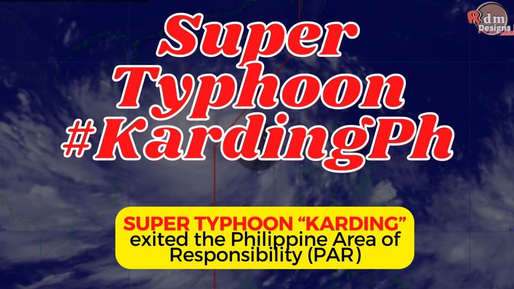 Super Typhoon Karding Exits PAR | Tropical  Cyclone Update | PAGASA UPDATE AS OF Sept 26, 2022, 8pm