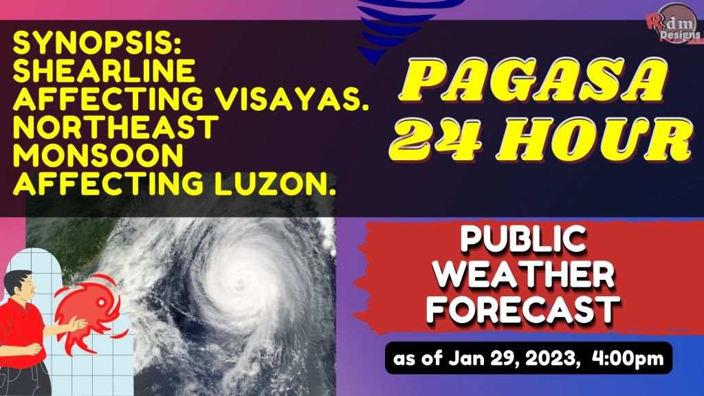 BAGYO/LPA | Public Weather Forecast |Jan 29, 2023, 4pm | Pagasa Weather Forecast | WEATHER UPDATE TODAY
