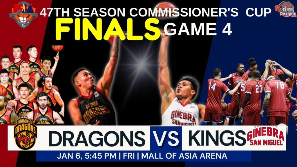Pba Finals Game 4, Jan 6, 2023 | Brgy Ginebra Kings vs Bay Area Dragons |PBA Commissioner's Cup 2022